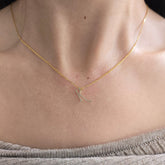 18ct Yellow Gold Natural Diamond Initial K